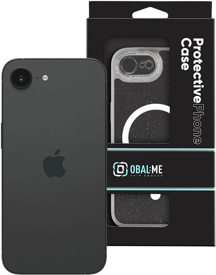 Dėklas OBAL:ME MagNetix Wrist Cover for Apple iPhone 16e/17e Crystal