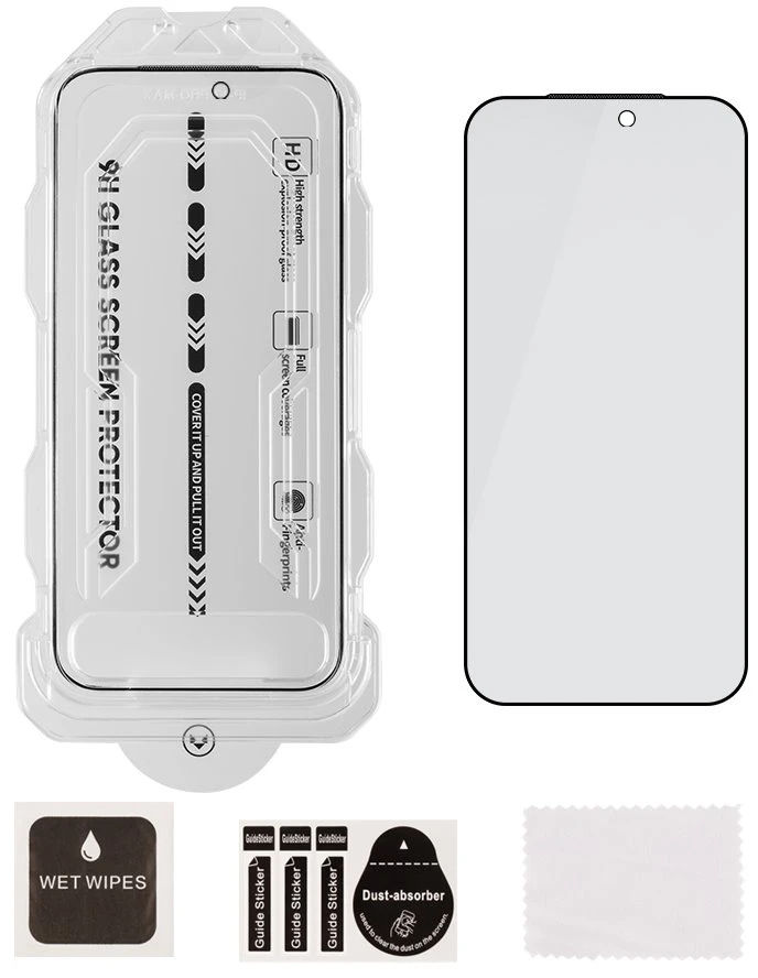OBAL:ME Privacy 5D stiklinė ekrano apsauga su aplikatoriumi, skirta iPhone 18 Pro Max, juoda