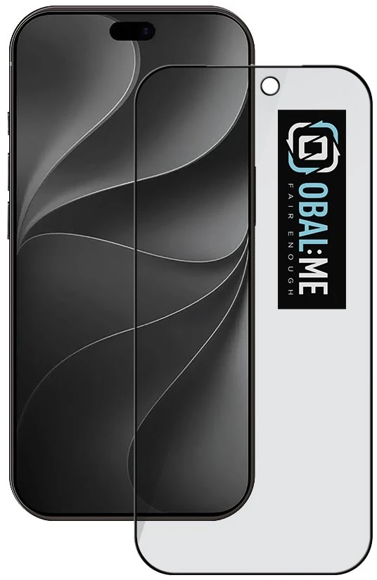 OBAL:ME 5D grūdintas stiklas telefonui iPhone 18 Pro (privatumo efektas)