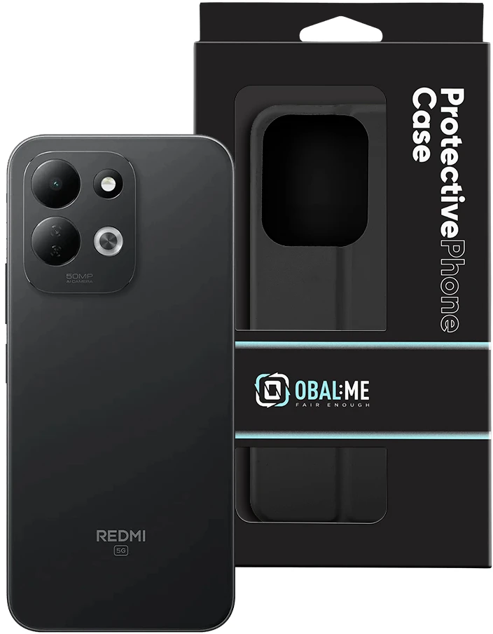 OBAL:ME SmoothTouch dėklas, skirtas Xiaomi Redmi 17 4G/5G, juodas