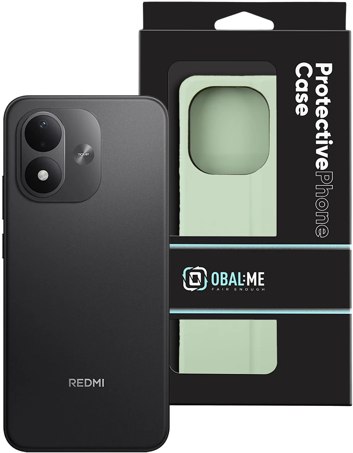 OBAL:ME SmoothTouch dėklas, skirtas Xiaomi Redmi Note 17 4G/5G, mėtų žalumo