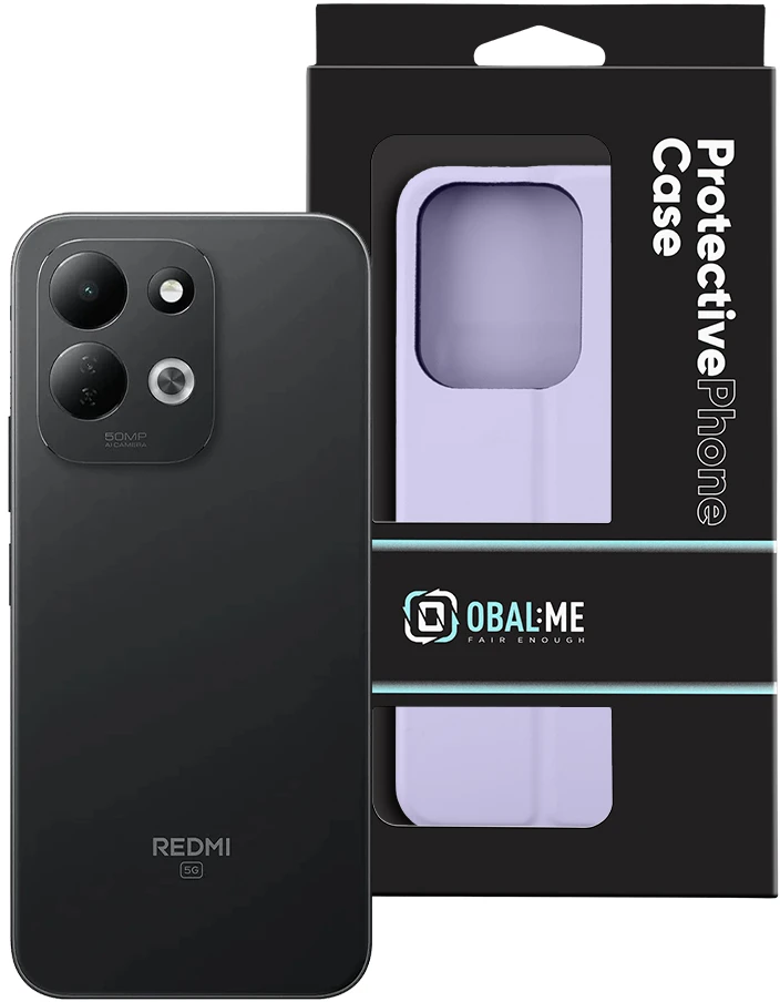 OBAL:ME SmoothTouch dėklas, skirtas Xiaomi Redmi 17 4G/5G, pastelinė alyvinė