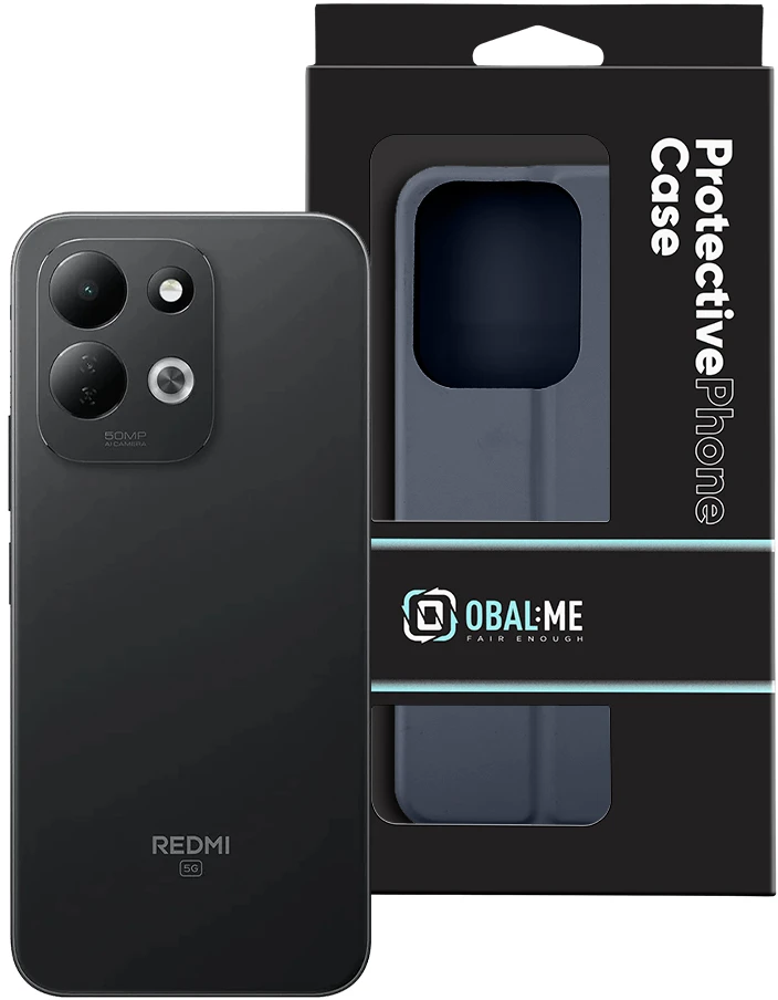 OBAL:ME SmoothTouch dėklas, skirtas Xiaomi Redmi 17 4G/5G, tamsiai mėlynas