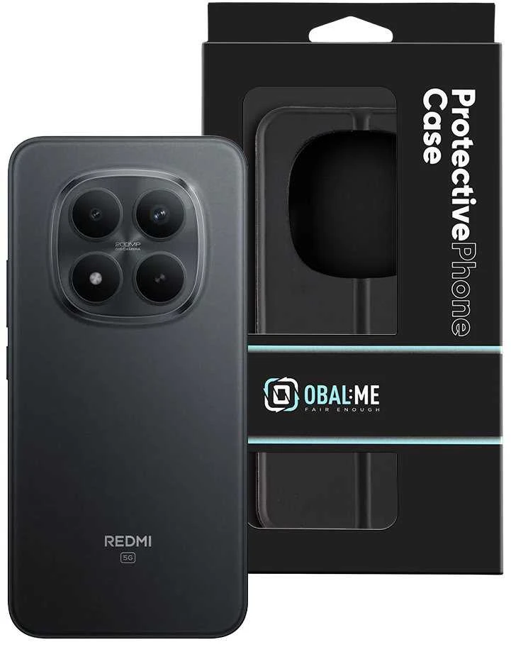 OBAL:ME SmoothTouch dėklas skirtas Xiaomi Redmi Note 15 Pro+ 5G/Poco M8 Pro 5G juodos spalvos