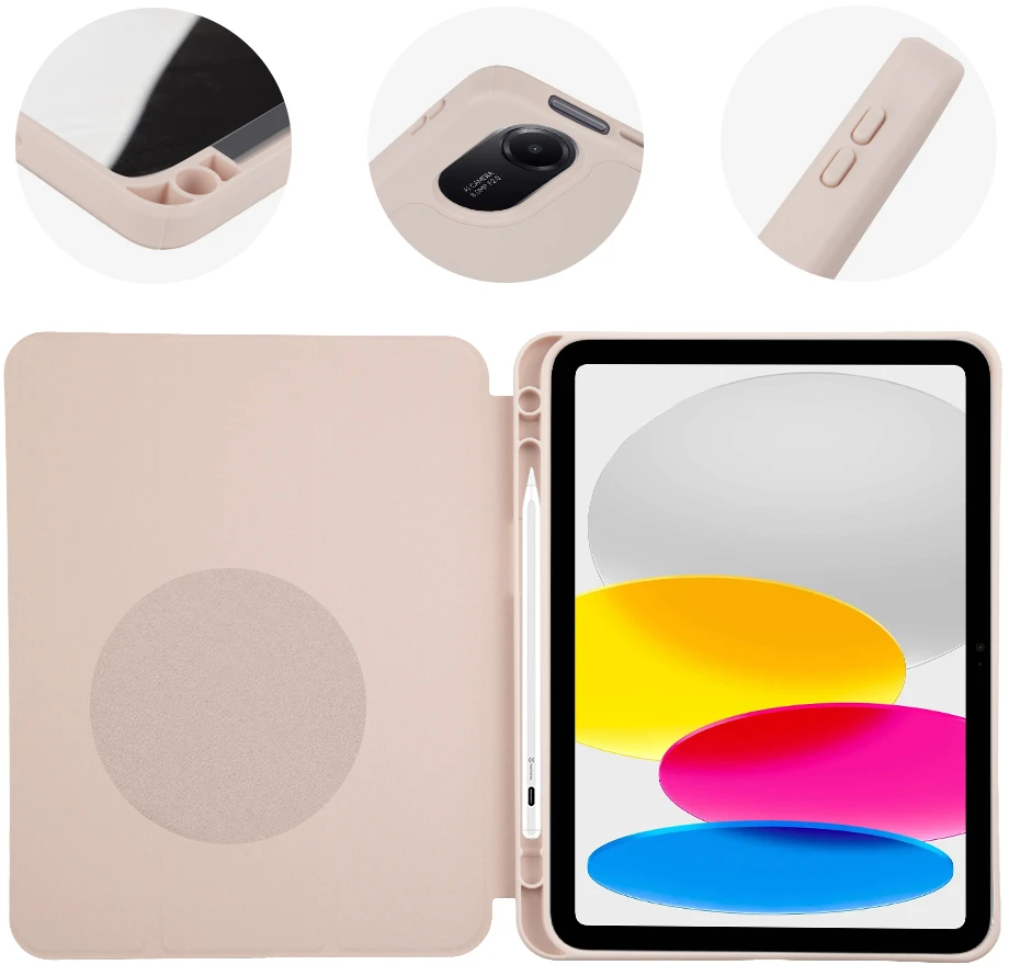 OBAL:ME SolidTab dėklas Apple iPad 10.9 2022/11 2025 rausvas