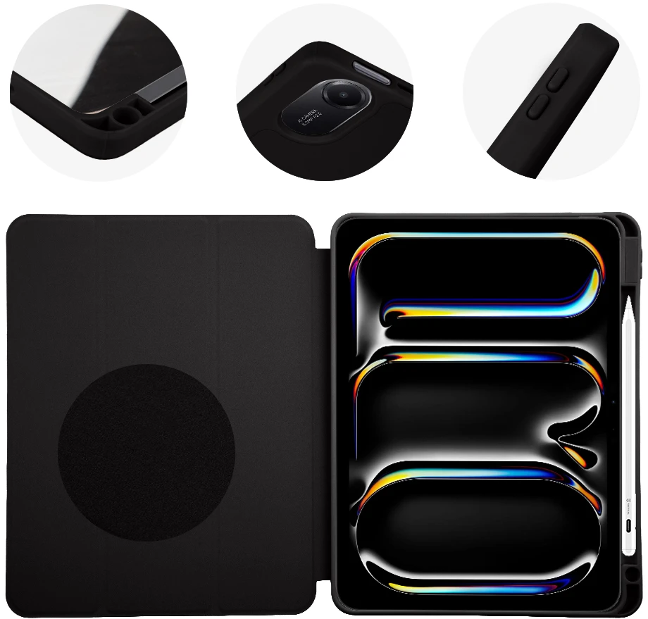 OBAL:ME SolidTab dėklas Apple iPad Air 11 (2020/22/24/25/26)/iPad Pro 11 (1/2/3/4) Juodas