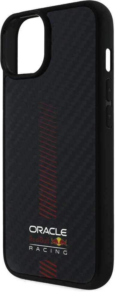 Red Bull Raudona Bull Raudona Bull Carbon Powerbar MagSafe dėklas jūsų Apple iPhone 14 juodos spalvos