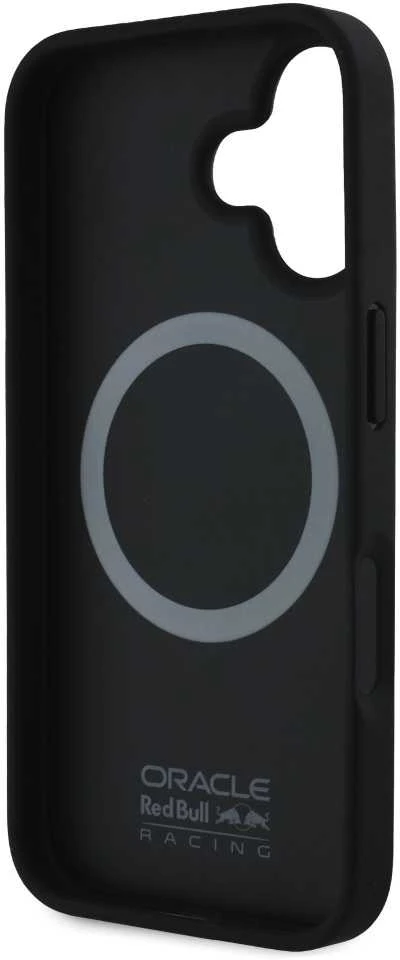 Red Bull Raudona Bull Raudona Bull Carbon Powerbar MagSafe dėklas jūsų Apple iPhone 16 Plus juodos spalvos