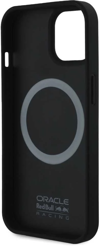 Red Bull Raudona Bull Raudona Bull Carbon Powerbar MagSafe dėklas jūsų Apple iPhone 15 juodos spalvos