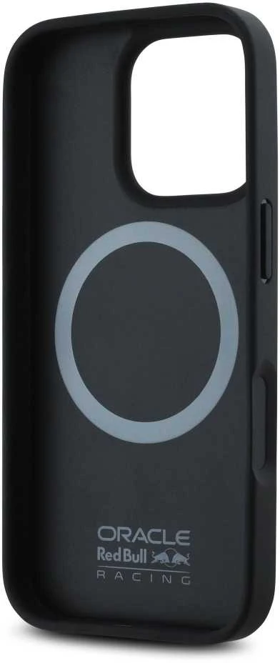 Red Bull Raudona Bull Raudona Bull Carbon Shiny Logo MagSafe dėklas jūsų Apple iPhone 16 Pro Max juodos spalvos