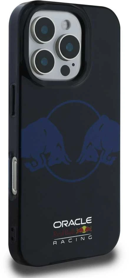 Red Bull Raudona Bull Raudona Bull PC/TPU Two Bulls Magsafe dėklas jūsų Apple iPhone 16 Pro Max mėlynos spalvos