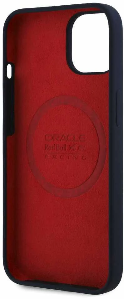 Red Bull Raudona Bull Raudona Bull RBHMP14S24SIHSRV Apple iPhone 14 6.1″ kietas dėklas navy Silicone Horizontal Logo MagSafe