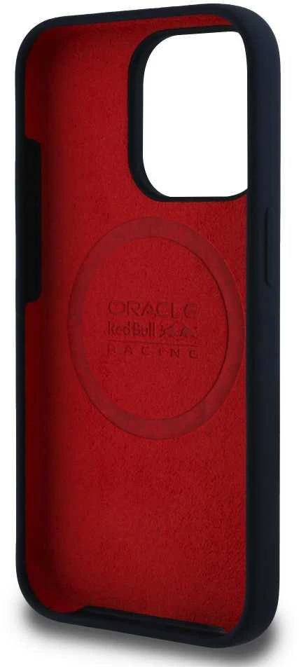 Red Bull Raudona Bull Raudona Bull RBHMP15L24SIHSRV Apple iPhone 15 Pro 6.1″ kietas dėklas navy Silicone Horizontal Logo MagSafe