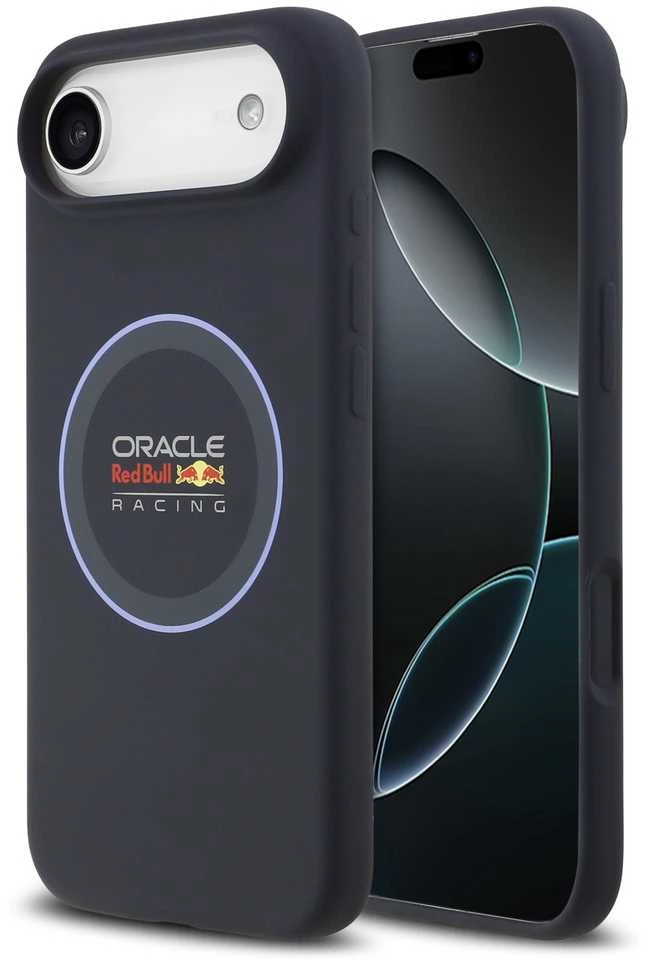 Red Bull Raudona Bull Raudona Bull Silicone Mėlyna Ring MagSafe dėklas skirtas Apple iPhone Air mėlynos spalvos