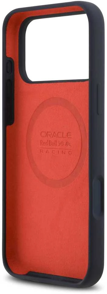 Red Bull Raudona Bull Raudona Bull Silicone Mėlyna Ring MagSafe dėklas skirtas Apple iPhone 17 Pro Max mėlynos spalvos