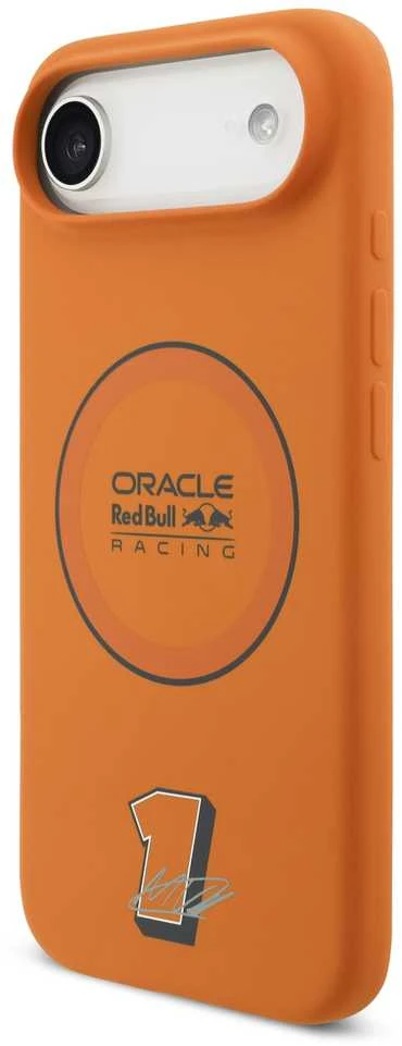 Red Bull Raudona Bull Raudona Bull Silicone Mėlyna Ring MagSafe dėklas skirtas Apple iPhone Air oranžinės spalvos