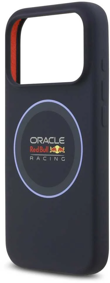 Red Bull Raudona Bull Raudona Bull Silicone mėlynos spalvos Ring MagSafe dėklas skirtas Apple iPhone 17 Pro Navy