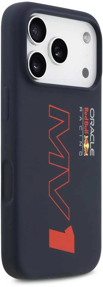 Red Bull Raudona Bull Raudona Bull Silicone MV1 MagSafe dėklas skirtas Apple iPhone 17 Pro Navy