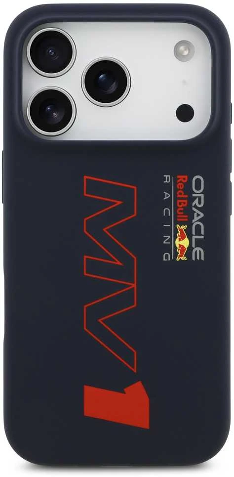 Red Bull Raudona Bull Raudona Bull Silicone MV1 MagSafe dėklas skirtas Apple iPhone 17 Pro Navy