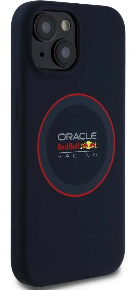 Red Bull Raudona Bull Raudona Bull RBHMP14S24SIILVR Apple iPhone 14 6.1″ kietas dėklas navy Silicone Raudona Ring MagSafe