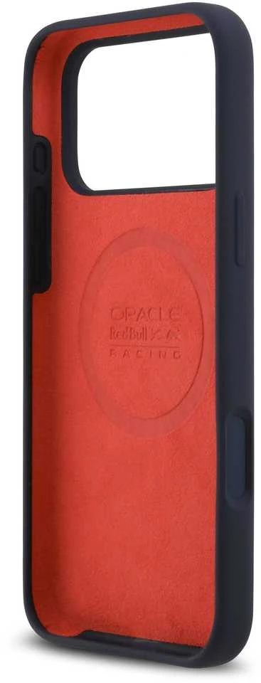 Red Bull Raudona Bull Raudona Bull Silicone Raudona Ring MagSafe dėklas skirtas Apple iPhone 17 Pro Max Navy mėlynos spalvos