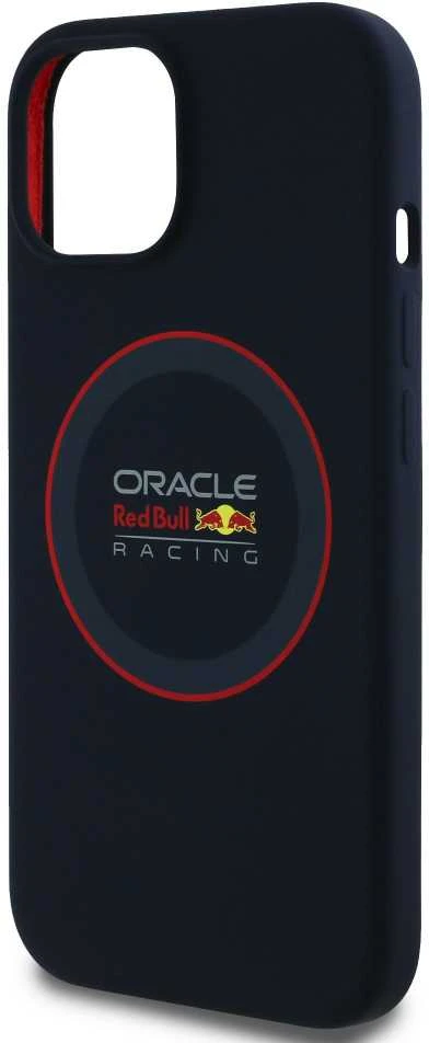 Red Bull Raudona Bull Raudona Bull RBHMP14S24SIILVR Apple iPhone 14 6.1″ kietas dėklas navy Silicone Raudona Ring MagSafe