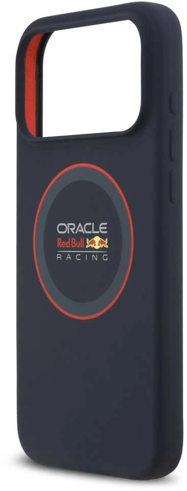 Red Bull Raudona Bull Raudona Bull Silicone Raudona Ring MagSafe dėklas skirtas Apple iPhone 17 Pro Max Navy mėlynos spalvos