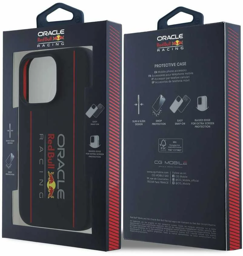 Red Bull Raudona Bull Raudona Bull RBHMP16X24SIOLRV Apple iPhone 16 Pro Max 6.9″ kietas dėklas navy Silicone Vertical Logo Mag
