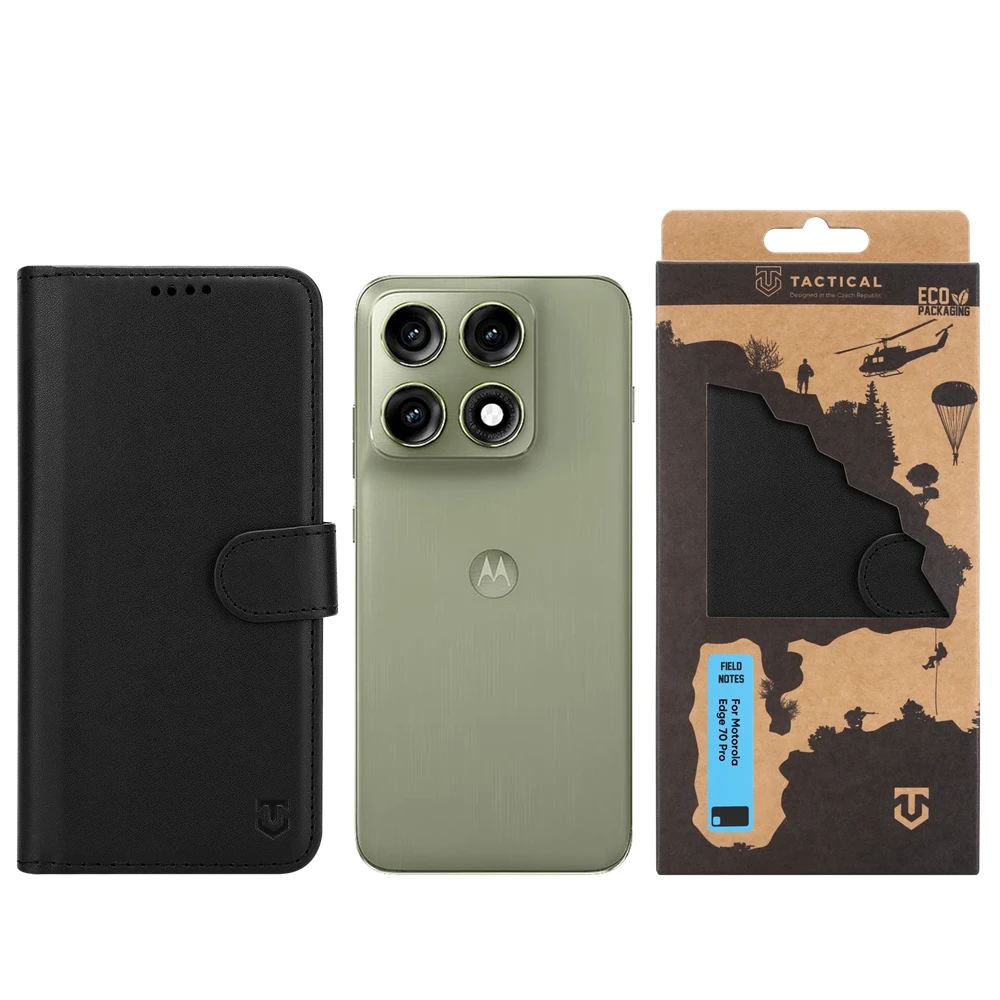 Dėklas Tactical lauko pastabos, skirtos „Motorola Edge 70 Pro Juodas“