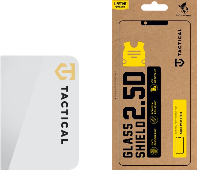 Tactical Glass Shield 2.5D, skirta Apple iPhone Fold, permatomas (išorinis)