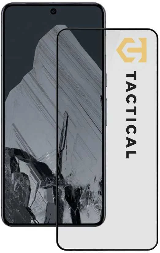 Tactical apsauginis stiklas Shield 5D skirtas Google Pixel 8 Pro su juodos spalvos krašteliu