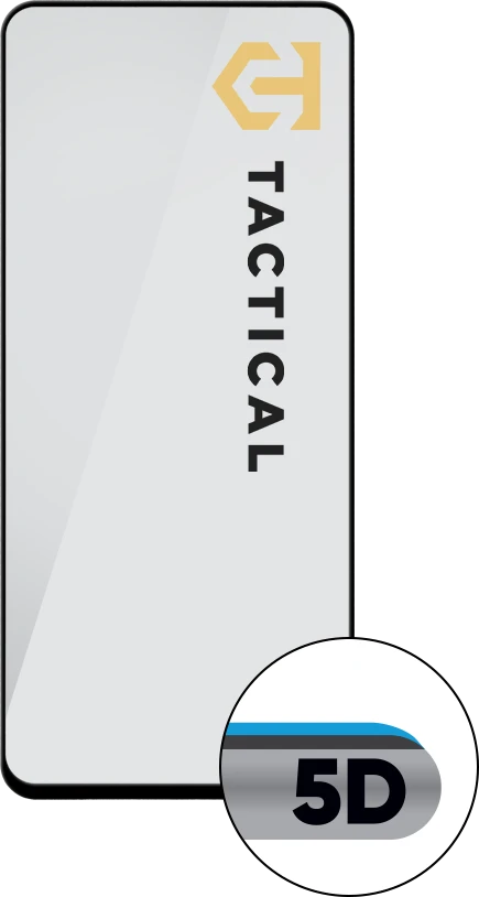 Tactical Glass Shield 5D juoda