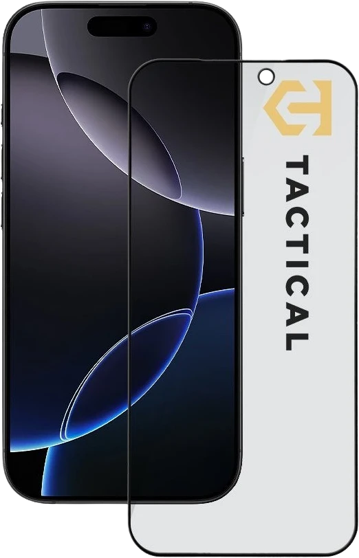 Tactical Glass Shield Privacy Stealth 5D for Apple iPhone 18 Pro Max Juodas