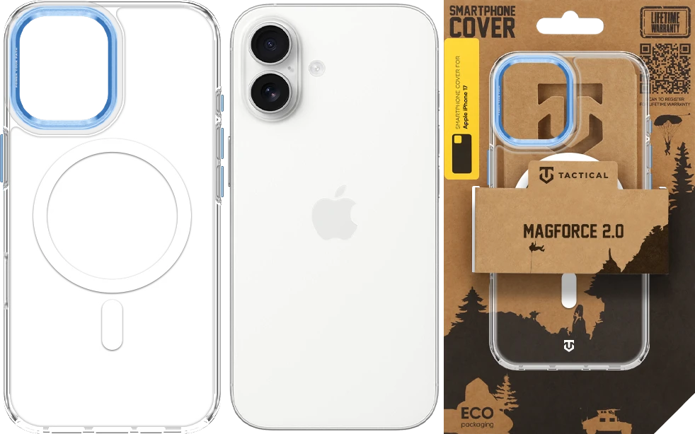 Dėklas Tactical MagForce 2.0 phone case with MagSafe support for iPhone 17 mėlynas