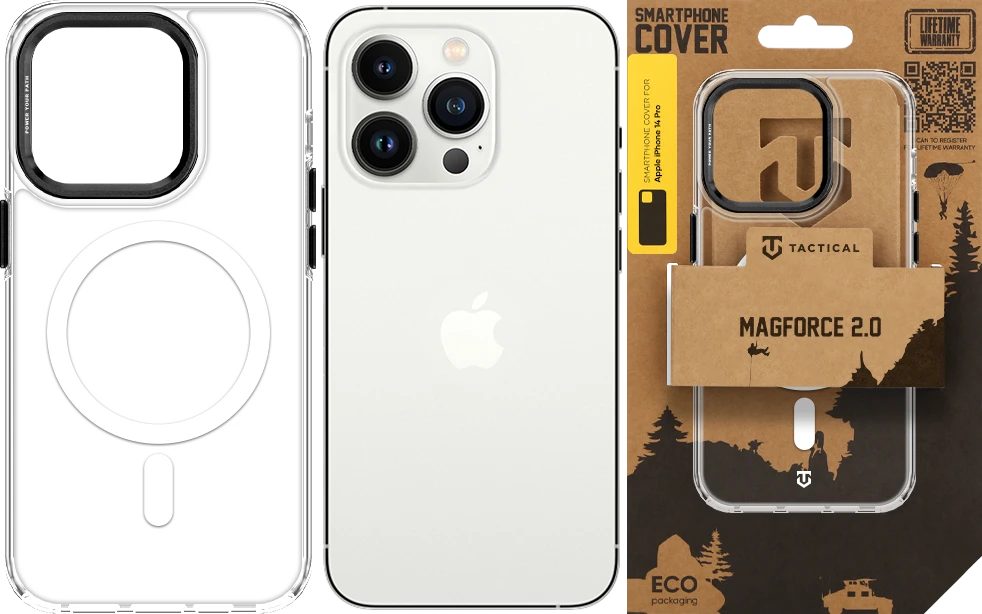 Dėklas Tactical MagForce 2.0 Cover for Apple iPhone 14 Pro Juodas