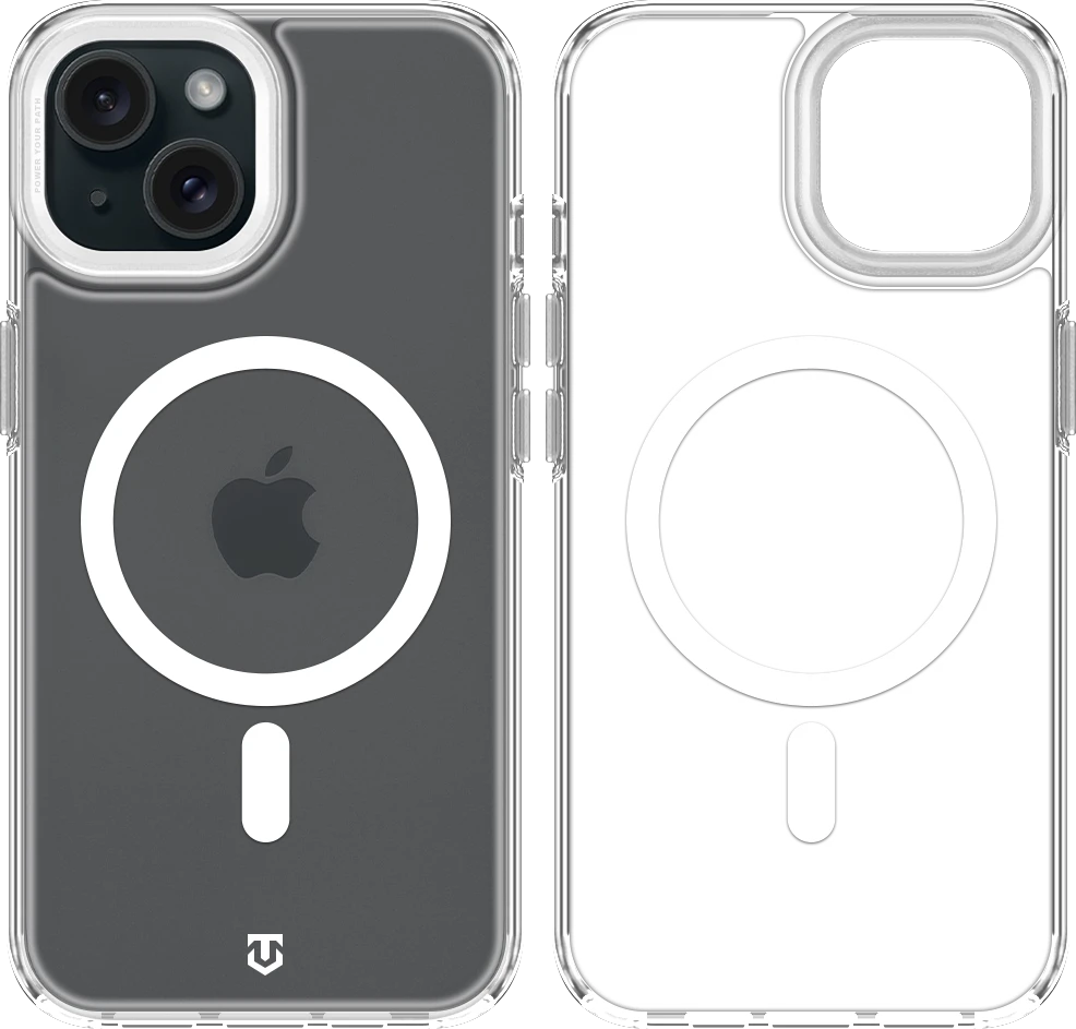 Dėklas Tactical MagForce 2.0 phone case with MagSafe support for iPhone 15 sidabrinis