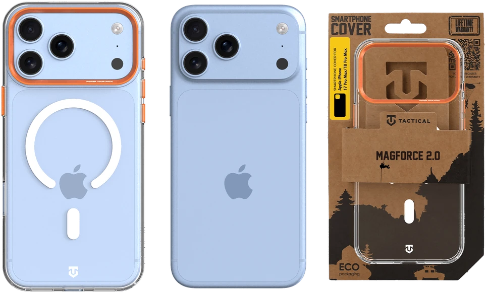 Dėklas Tactical MagForce 2.0 dangtelis Apple iPhone 17 Pro Max/18 Pro Max oranžinis