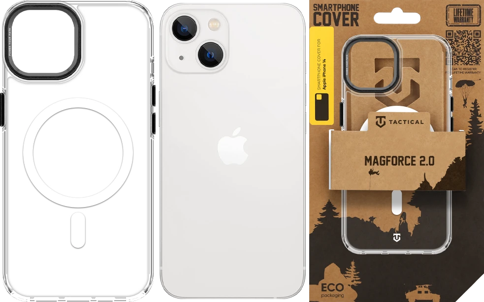 Dėklas Tactical MagForce 2.0 Cover for Apple iPhone 14 Juodas