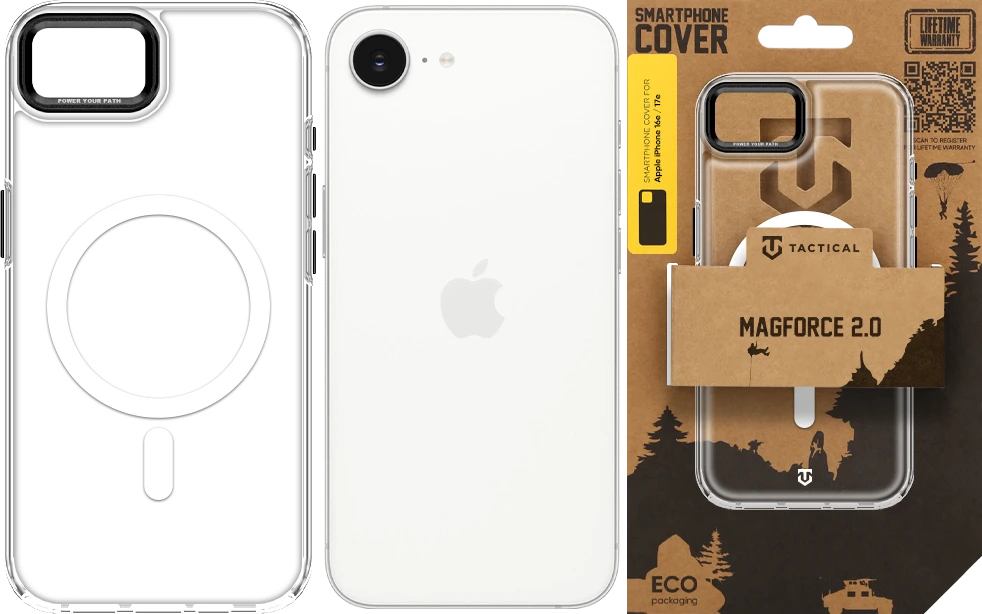 Tactical MagForce 2.0 dėklas Apple iPhone 16e/17e Juodas