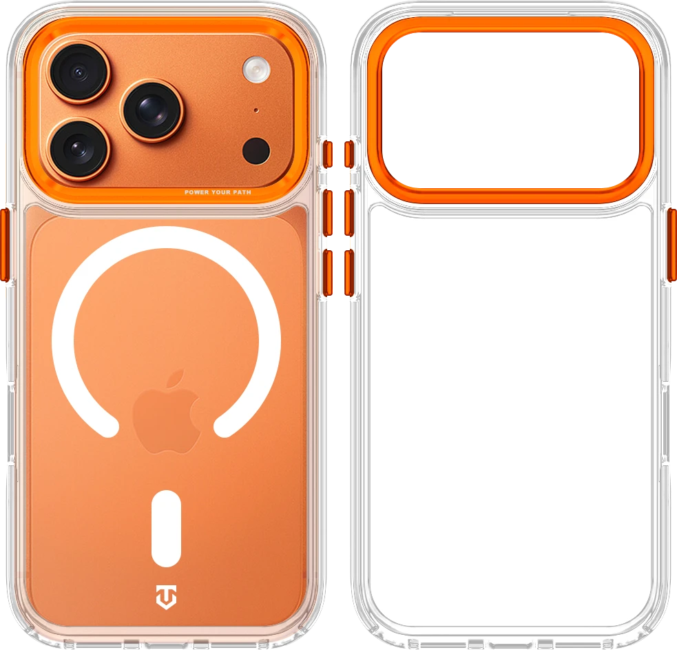 Dėklas Tactical MagForce 2.0 Apple iPhone 17 Pro/18 Pro viršelis oranžinis