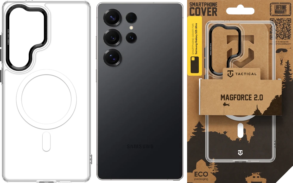 Dėklas Tactical MagForce 2.0 Cover for Samsung Galaxy S25 Ultra Juodas