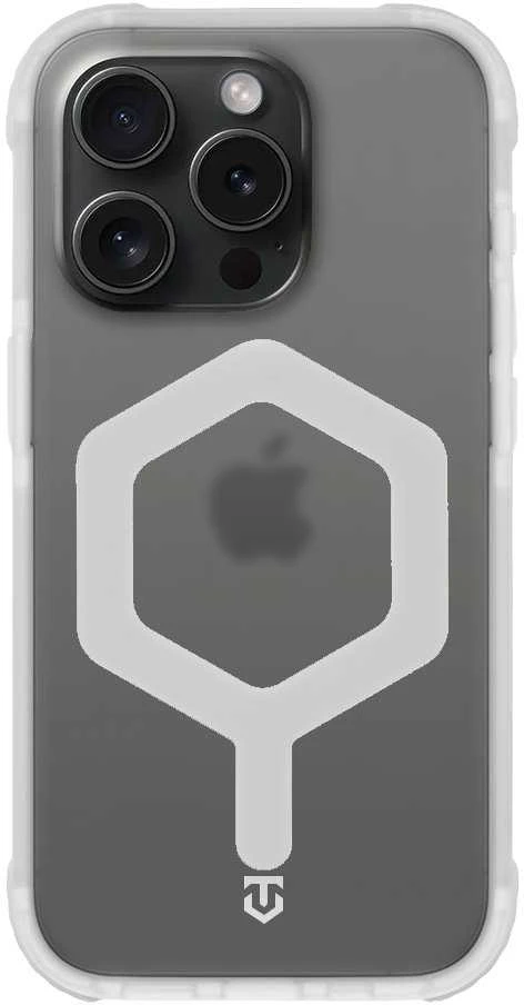 Tactical MagForce Hexagon dėklas skirtas Apple iPhone 15 Pro T-Baltas