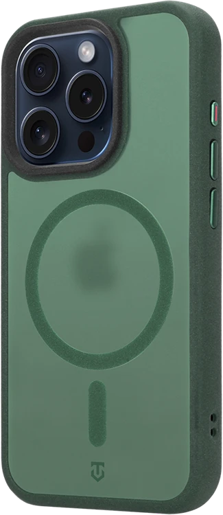 Dėklas Tactical MagForce Hypersand Cover for Apple iPhone 15 Pro Forest Žalias