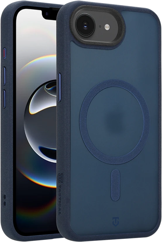 Dėklas Tactical MagForce Hypersand dangtelis Apple iPhone 16e/17e tamsiai mėlynas