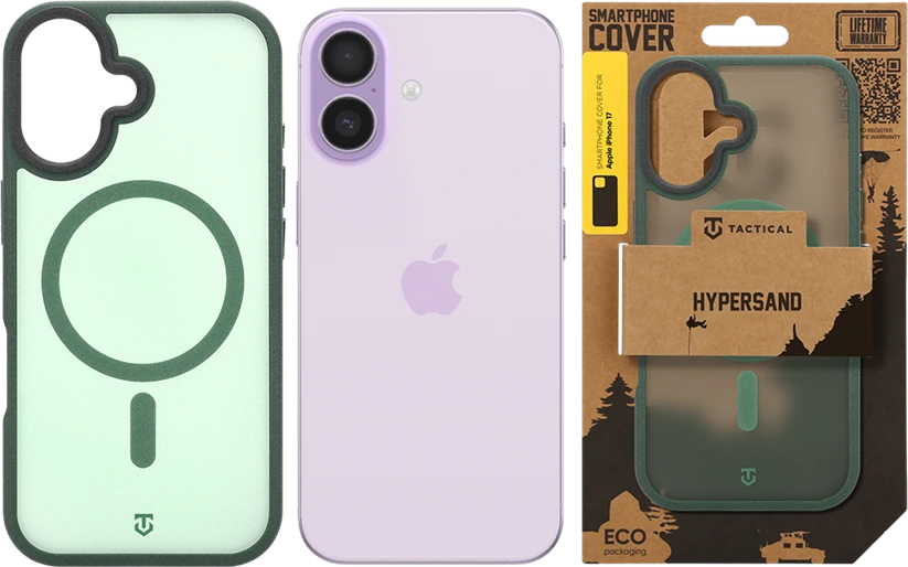 Dėklas Tactical MagForce Hypersand dangtelis Apple iPhone 17 miško žalia