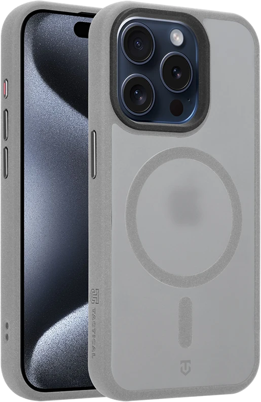 Dėklas Tactical MagForce Hypersand Cover for Apple iPhone 15 Pro Light Pilkas