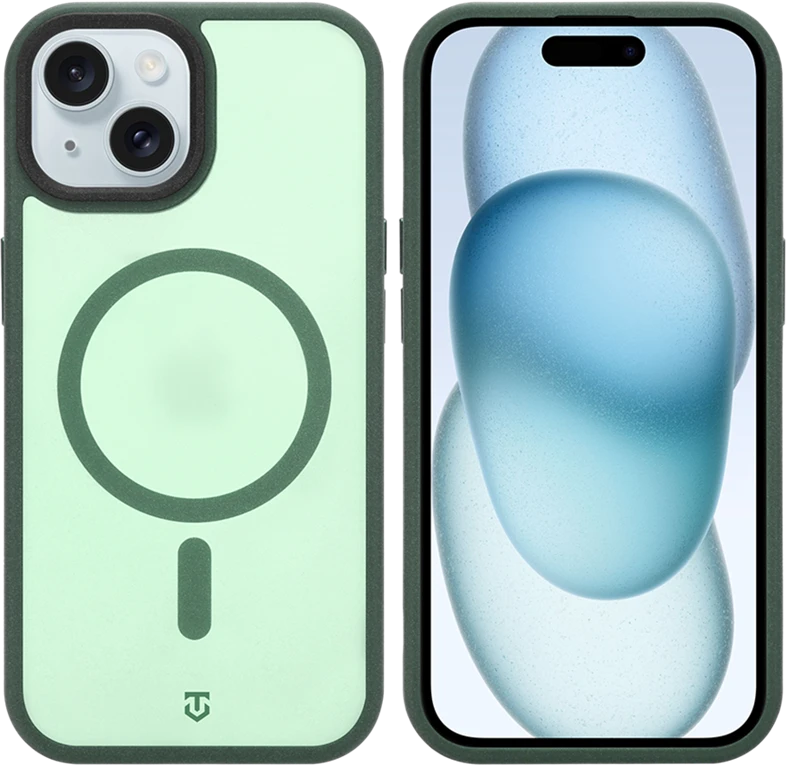 Dėklas Tactical MagForce Hypersand dangtelis Apple iPhone 15 miško žalia