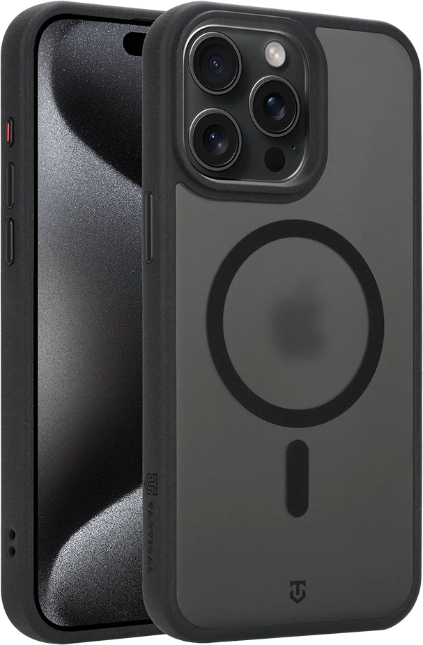 Dėklas Tactical MagForce Hypersand Cover for Apple iPhone 15 Pro Max Asphalt