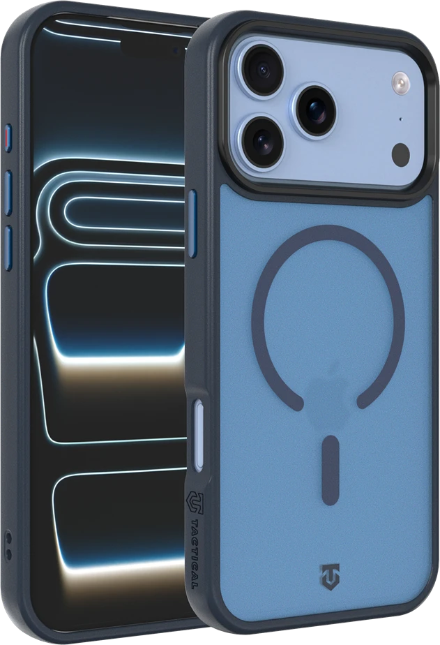 Dėklas Tactical MagForce Hypersand dangtelis Apple iPhone 18 Pro/17 Pro tamsiai mėlynas