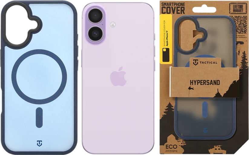 Dėklas Tactical MagForce Hypersand Cover for Apple iPhone 17 Deep Mėlyna